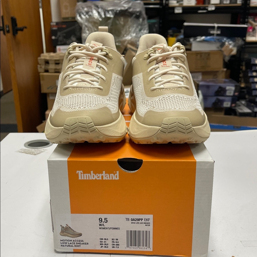 Timberland Tan and White Sneakers